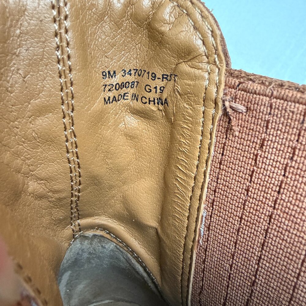 EUC Frye Odessa Tan Leather Chelsea Clog Boots - Picture 9 of 11